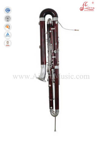 Professional Glossy red Maple Bassoon/ C Key Bass Bassoon (BBA7000)