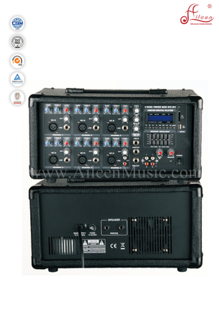 6 Channel PA Amplifier Treble Middle Bass EQ FM Mobile Power Amplifier (APM-0630BU)