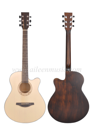 40 Inch Solid Spruce Top High Quality Machine Head Acoustic Guitar (AFM-H10-40)