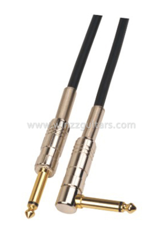 Spiral 6mm PVC Black Guitar Instrument Cable (AL-G008)