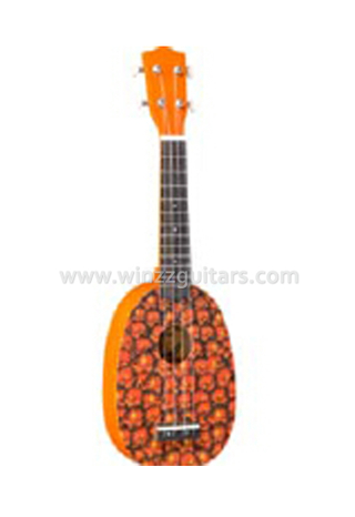 Pineapple shape All linden plywood children ukulele（AU01R-PD2)