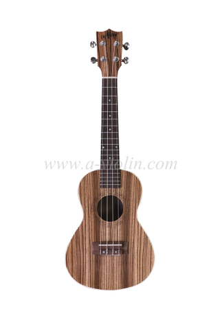 Many size Arched back ukulele with zebrawood plywood (AU03LAB)