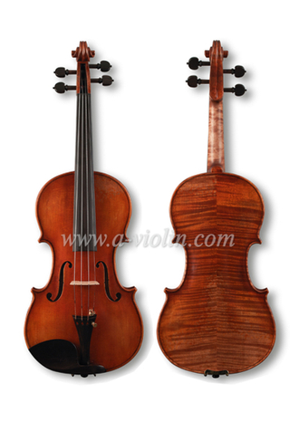 High Grade Master Violin, Antique Oil Varnish Handmade Violin (VHH900)