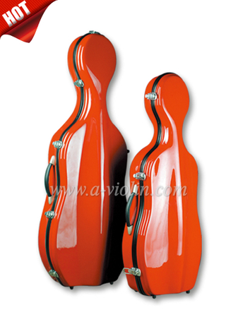 1/8, 1/4, 1/2, 3/4, 4/4 Colorful Fiberglass Cello Hard Case (CSC201)