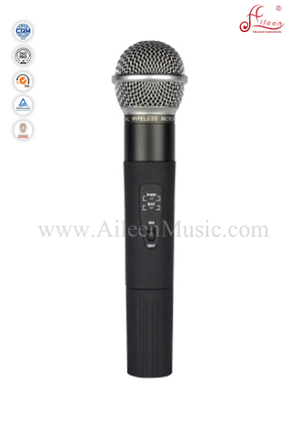 Professional FM Handheld UHF Fixed Dual Channel Wireless Microphone (AL-SE2018)