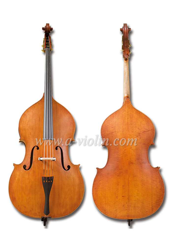 Professional Violin Shape Student Double Bass With Bridge& Strings