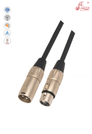 Flexible 6mm Black PVC Xlr Microphone Cable (AL-M015)