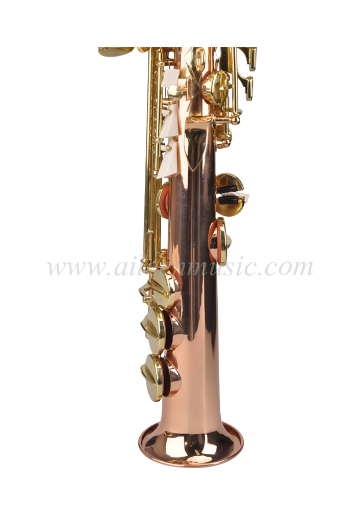 General Grade bE Rose Brass Body Sopranino Saxophone with Premium Case(SPSPG320GRB) Aileen Music